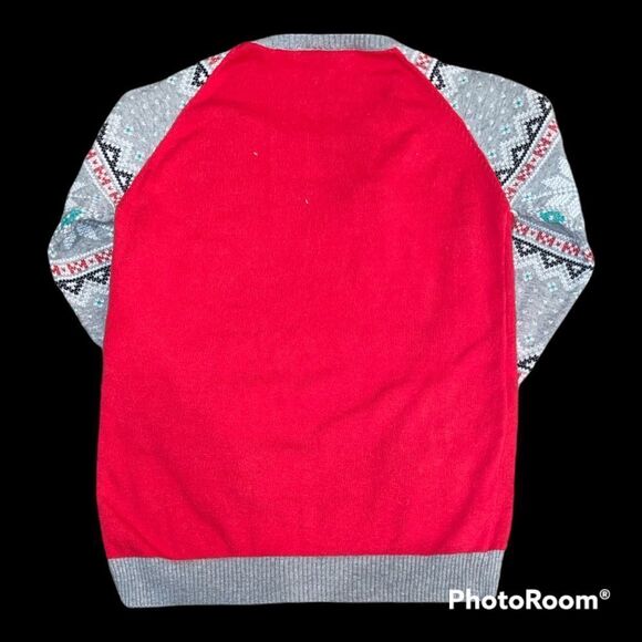 WELL WORN HOLIDAY SWEATER Size XL Unisex (14-16) Cool Snowman “CHILLIN’” - Picture 2 of 4